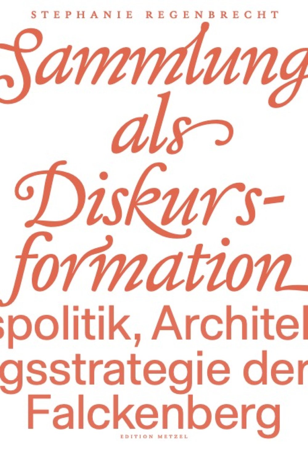 cover: Sammlung als Diskursformation