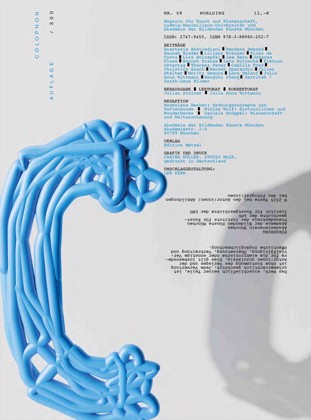 cover: colophon #8: Worlding