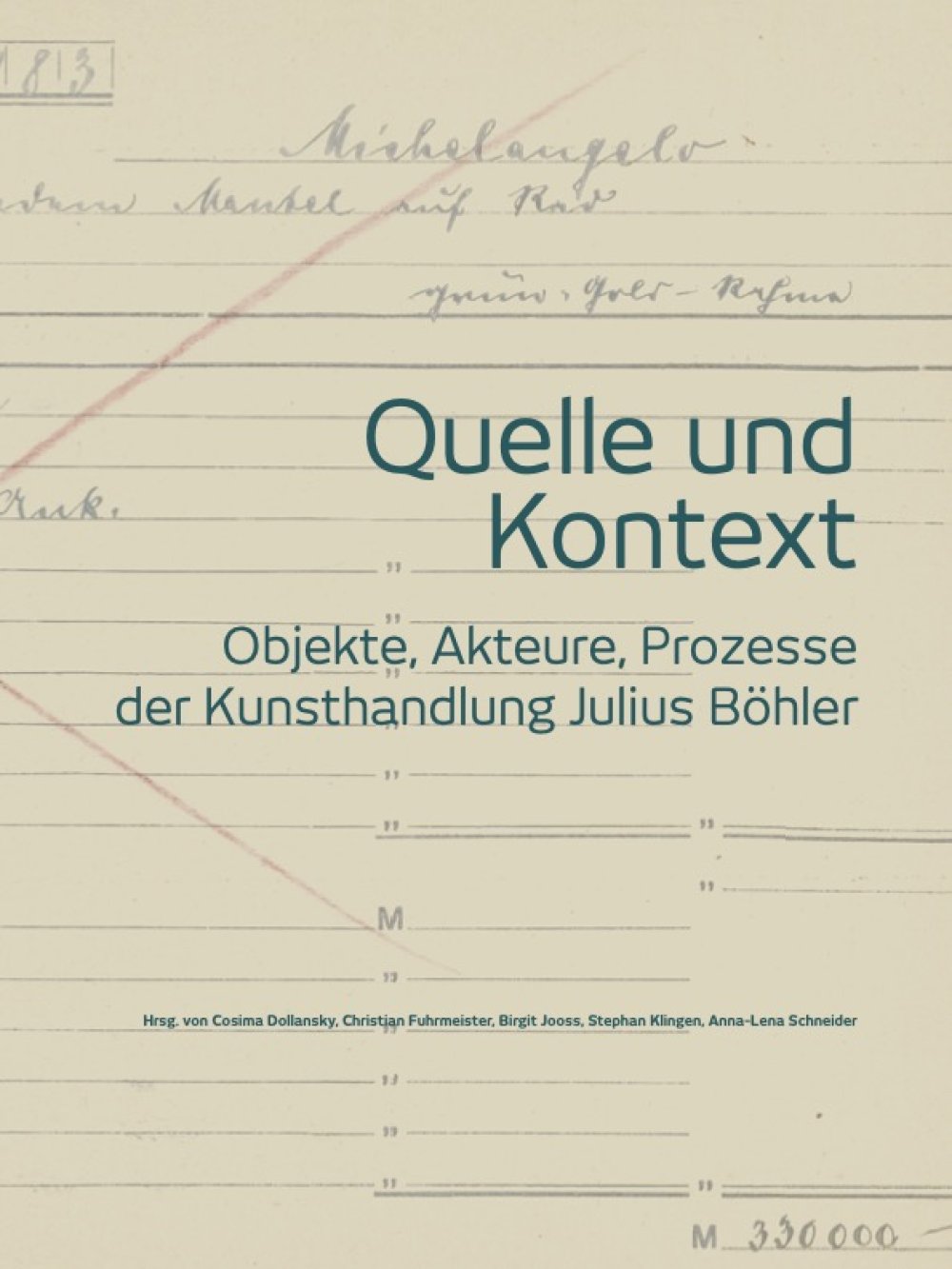 cover: Quelle und Kontext – Objekte, Akteure, Prozesse der Kunsthandlung Julius Böhler