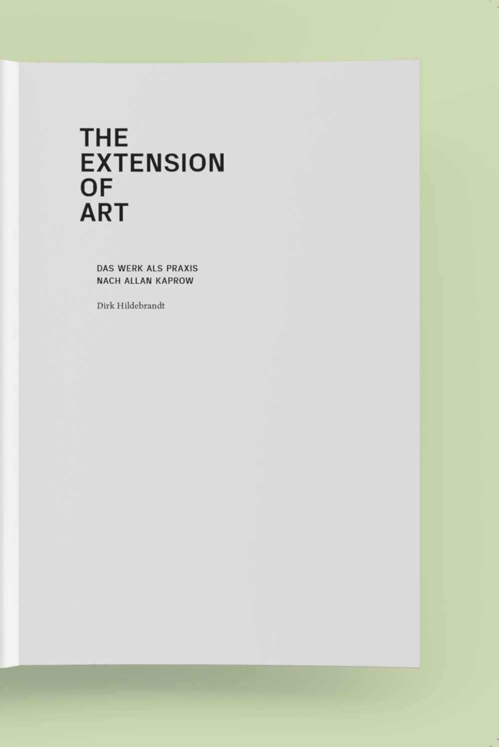 cover: The Extension of Art